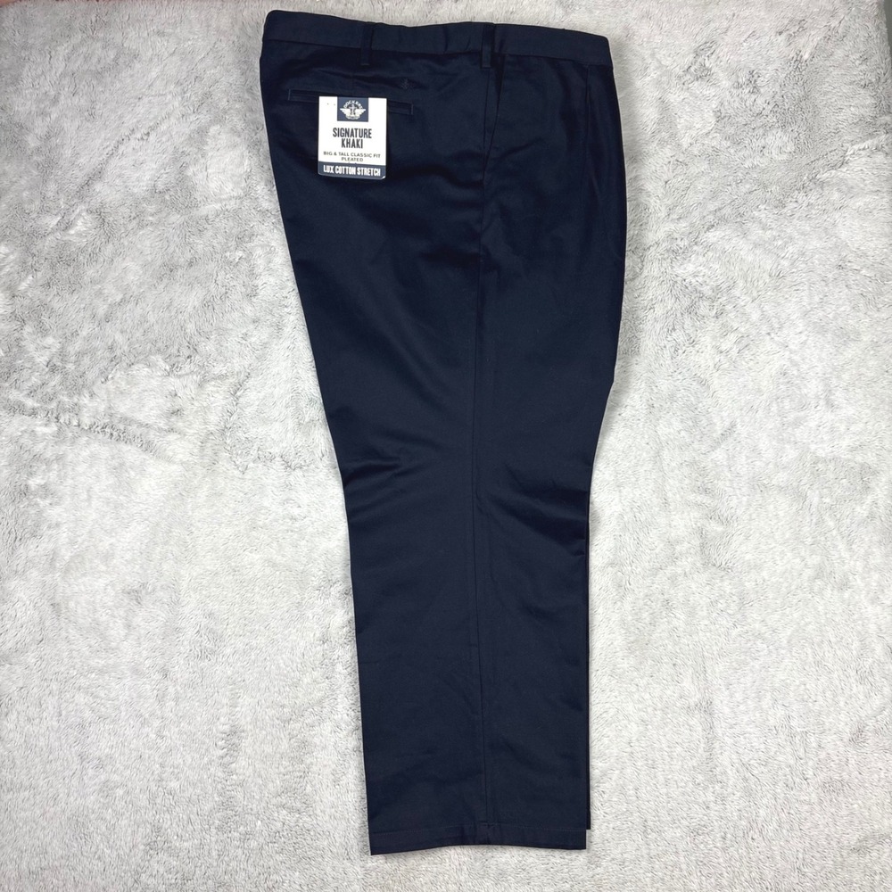 Dockers Signature‎ Khaki 54x30 Big Tall Classic Pleat Lux Cotton Stretch Pant